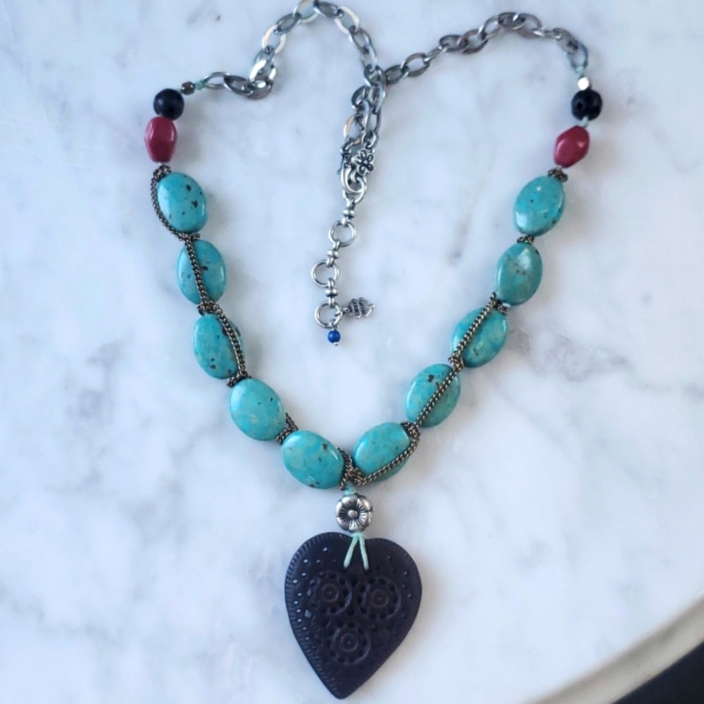 Beautiful Lucky Brand Semi precious Necklace